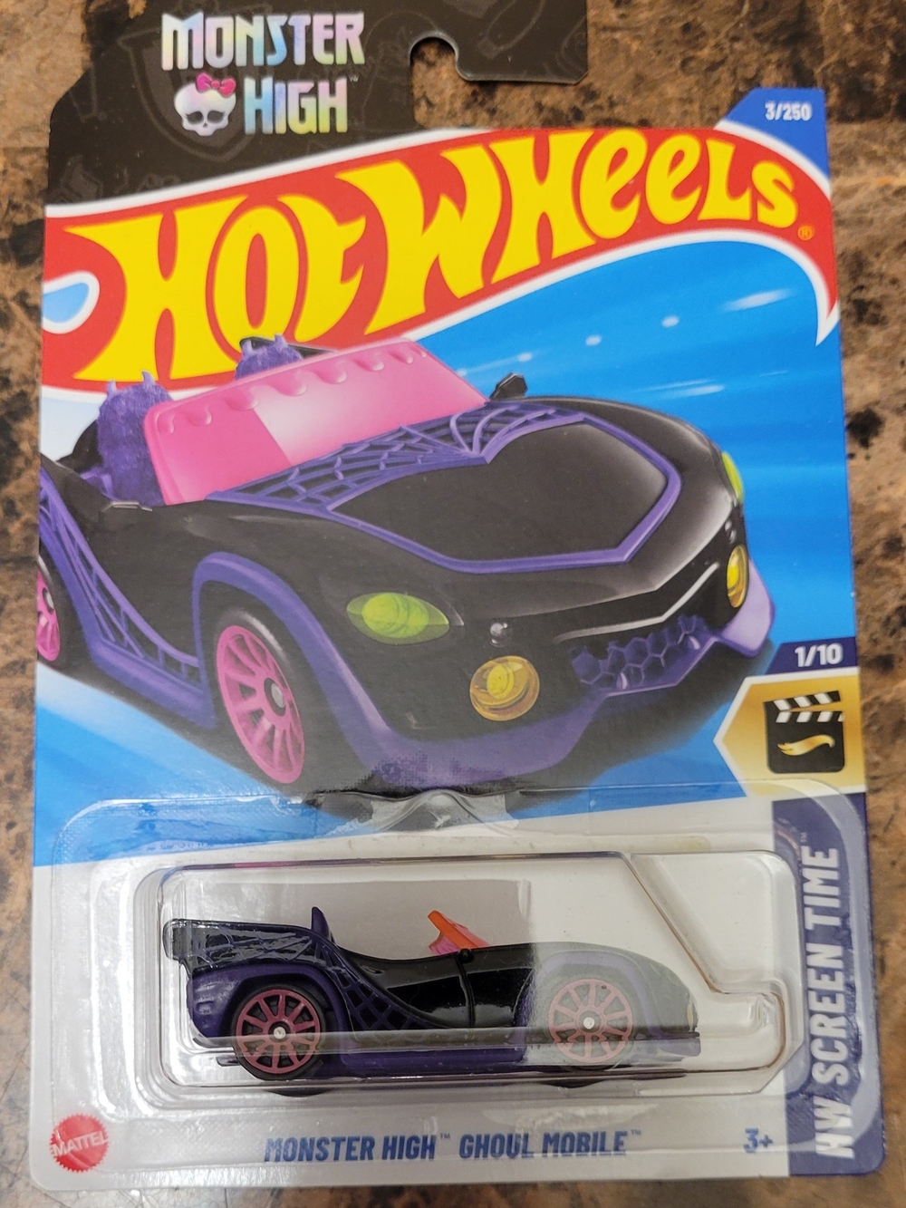 Monster High Hot Wheels Ghoul Mobile Die Cast New